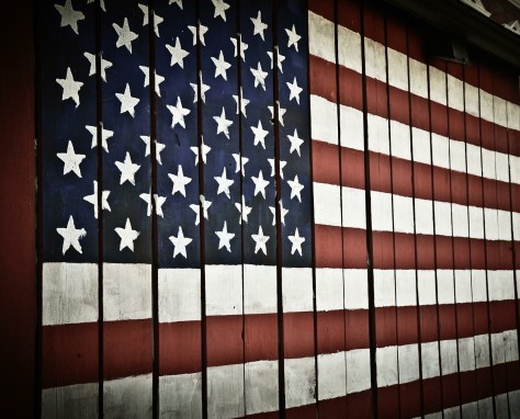 Rustic American Flag